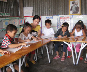 Phổ cập mầm non bằng chỗ học chắp vá tại Cần Thơ